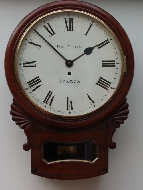 Thomas Church, London Fusee Dial Wall Clock