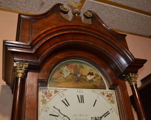 fig 1. Warner of Evesham 'See-Saw' Automaton Longcase Grandfather Clock