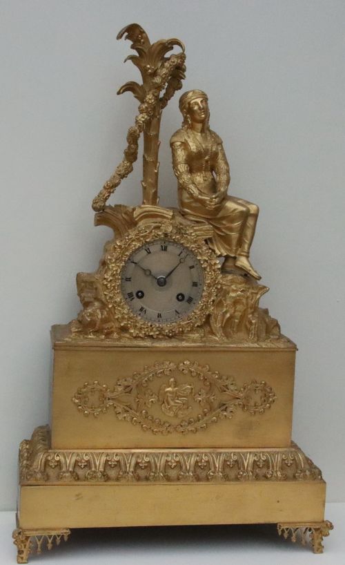 Dupont of Paris Gilded Bronze Mantel Clock