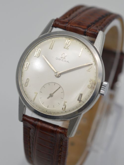 fig 1. 1963 Omega Stainless Steel Wristwatch