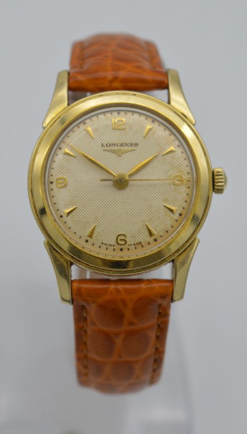 1953 Longines 'Honeycomb Dial' Wristwatch