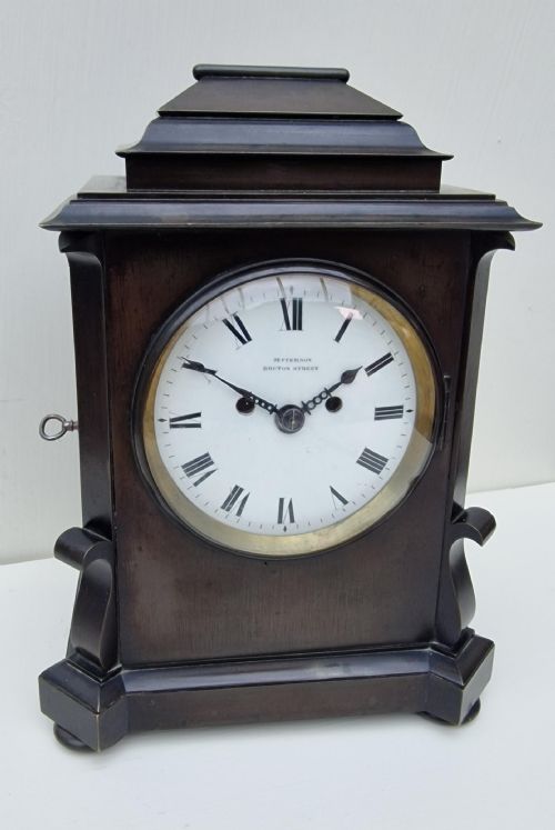 Samuel Jefferson, London Rare Twin Fusee Small Mantel Clock