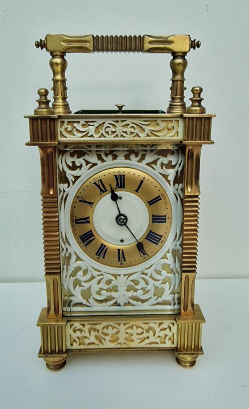 A Decorative Striking Carriage Clock
