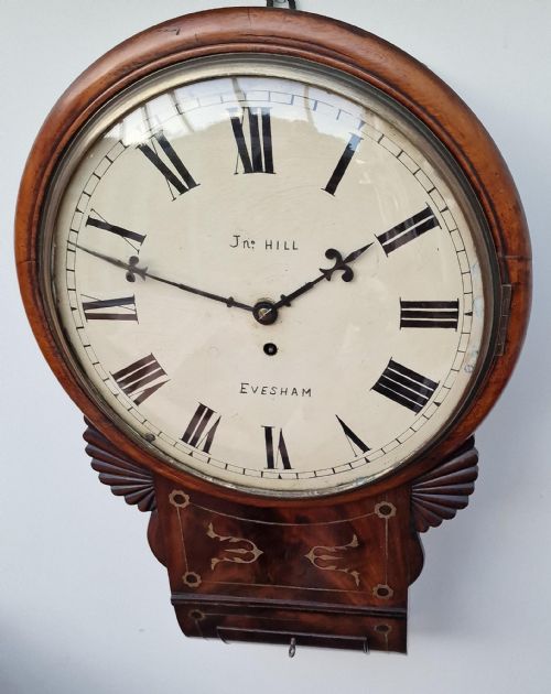 John Hill, Evesham Drop Dial Fusee Wall Clock