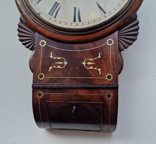 fig 1. John Hill, Evesham Drop Dial Fusee Wall Clock