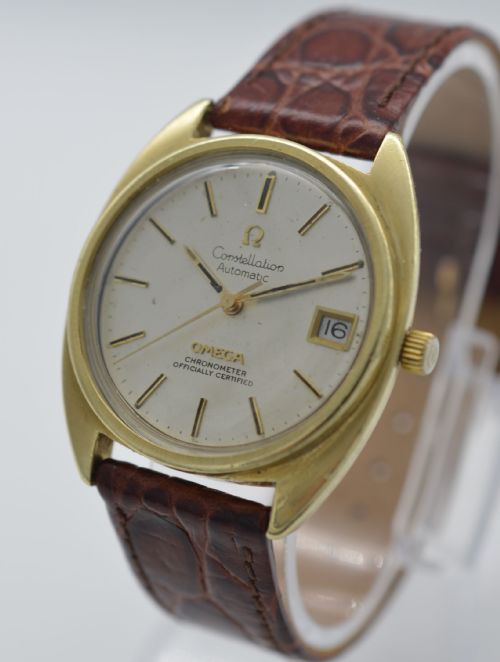 fig 1. 1975 Omega Constellation Wristwatch with Paperwork