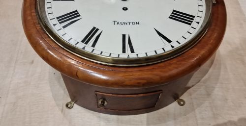 fig 1. Charles Haddon, Taunton Fusee Dial Wall Clock