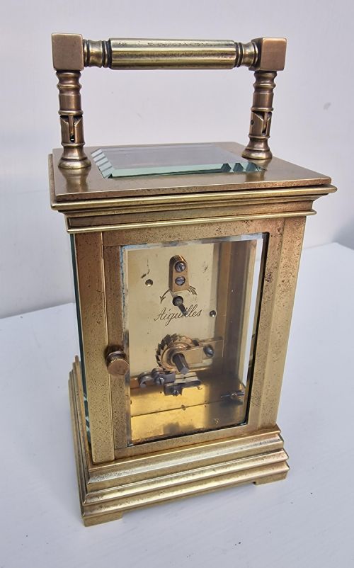 fig 1. A Silvered Dial Carriage Clock