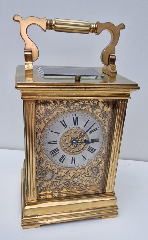 fig 1. Maurice Strike/Repeat Carriage Clock & Box