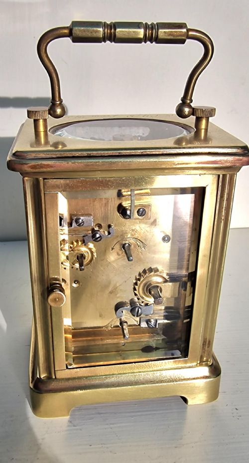 fig 1. A Carriage Clock with an alarm Dial