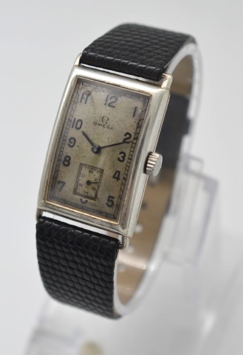 fig 1. 1939 Omega 'Tank' Style T17 Wristwatch