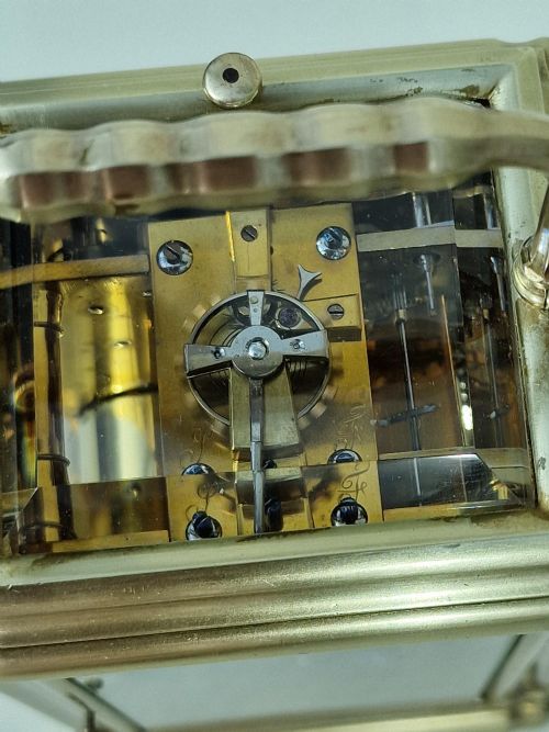 fig 1. A Fine Quality Gorge Cased Striking Carriage Clock