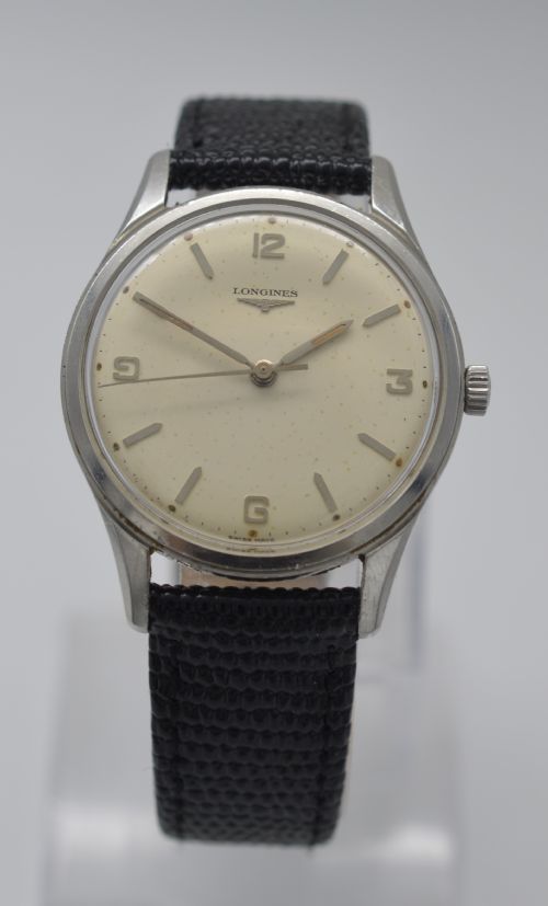 1958 Longines Stainless Steel Wristwatch