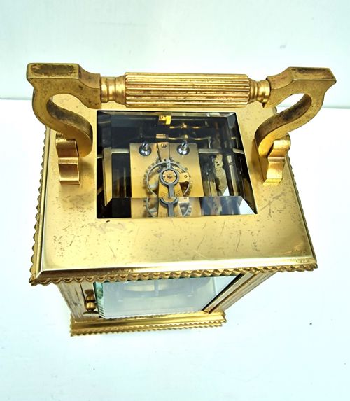 fig 1. A Striking & Repeating Gilded Carriage Clock