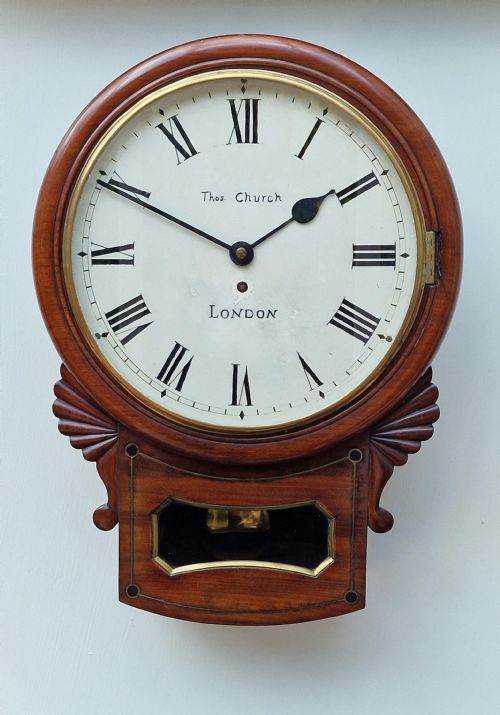 Thomas Church, London Fusee Dial Wall Clock