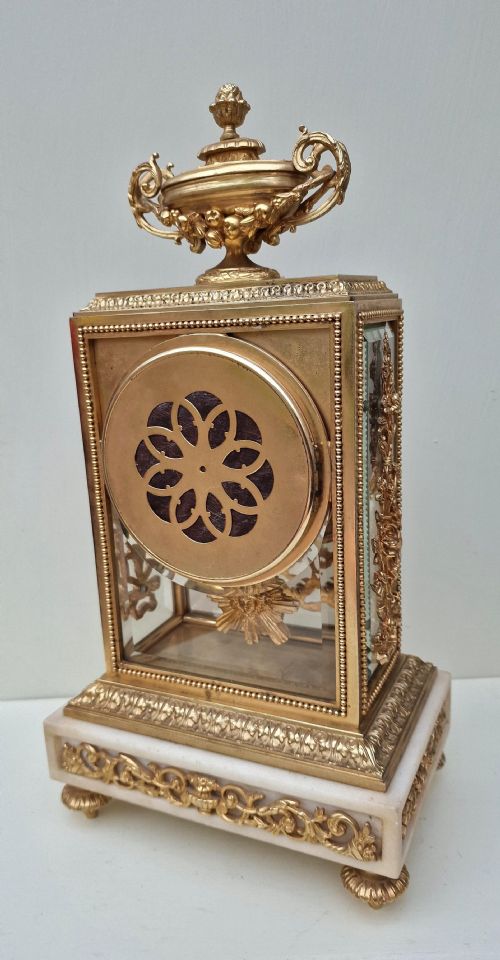 fig 1. A Superb Decorative 4 Glass Mantel Clock