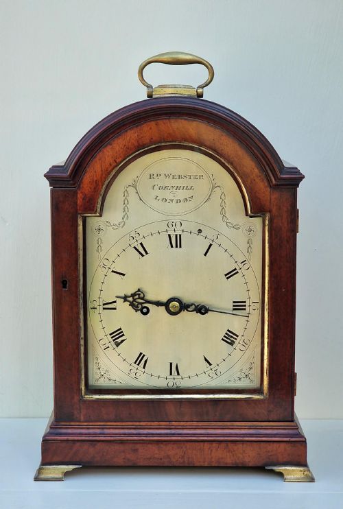 Richard Webster, Cornhill London Georgian Bracket Mantel Clock