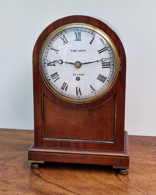 Robert Wood, London Small Fusee Mantel Bracket Clock
