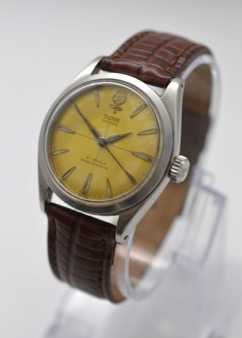 fig 1. 1960 Tudor Oyster 'Big Rose' with Box