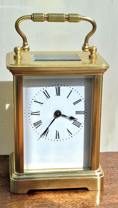 A French Brass Carriage Clock
