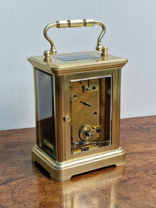 fig 1. A French Brass Carriage Clock