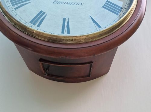 fig 1. Miller of Brighton Fusee Dial Wall Clock