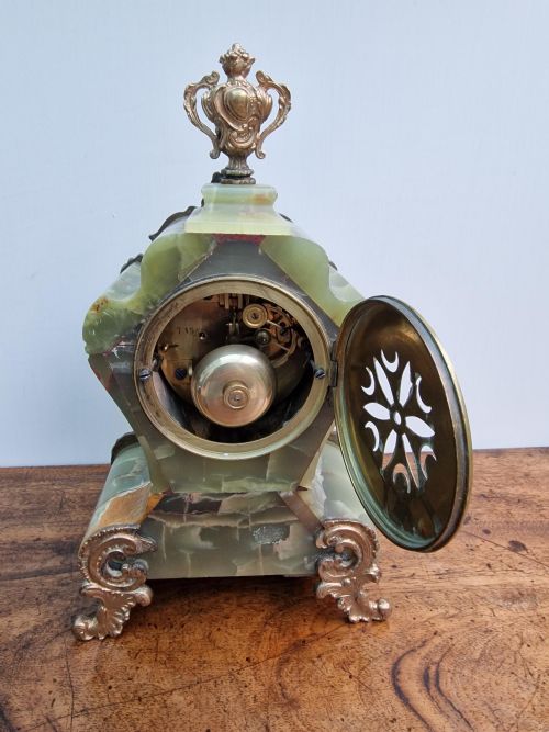 fig 1. A French Onyx Mantel Clock