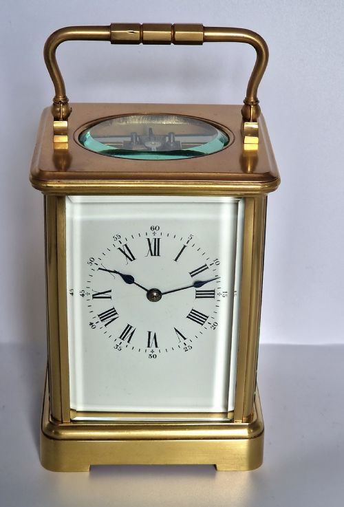 A French Brass Carriage Clock