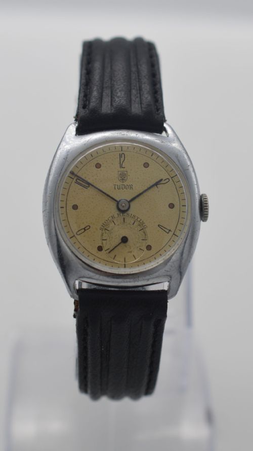 1940s Tudor 'Cushion Case' Wristwatch