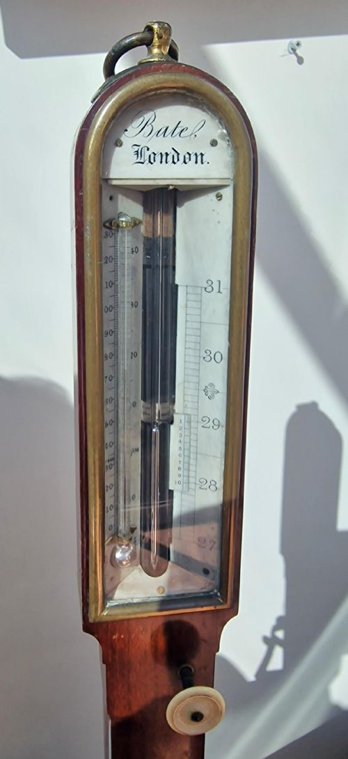 BATE OF LONDON MARINE STICK BAROMETER - ADDITIONAL PHOTO 5