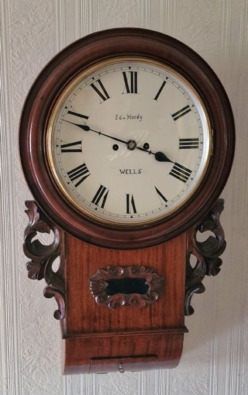 Edward Hardy of Wells Twin Fusee Dial Wall Clock