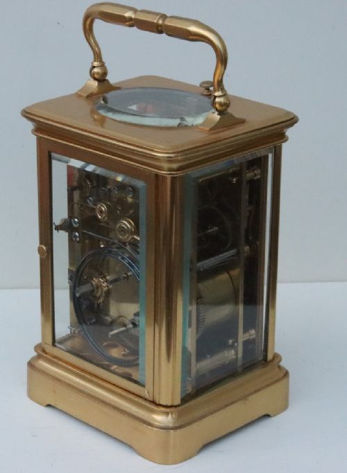 fig 1. A Fine Quality Honeycomb Dial Striking Carriage Clock