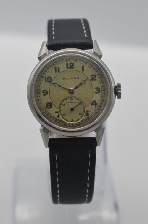 1940s Movado 'Claw' Cased Wristwatch