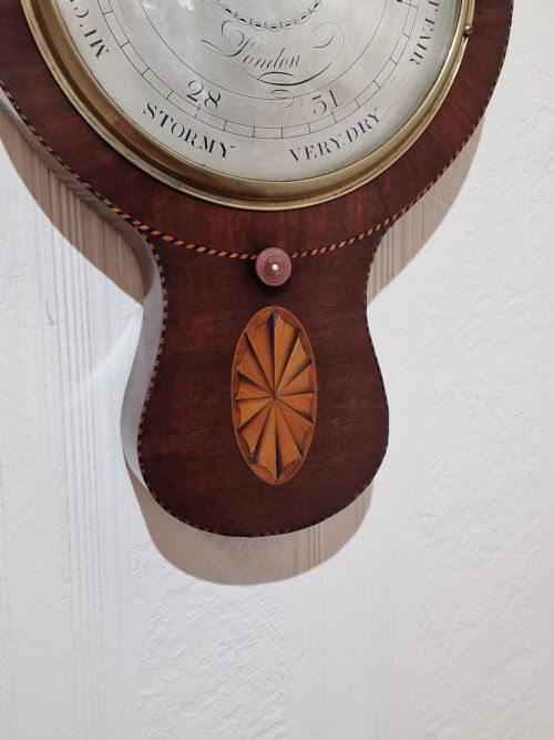LUISETTI OF LONDON EARLY BAROMETER C1785 - ADDITIONAL PHOTO 1