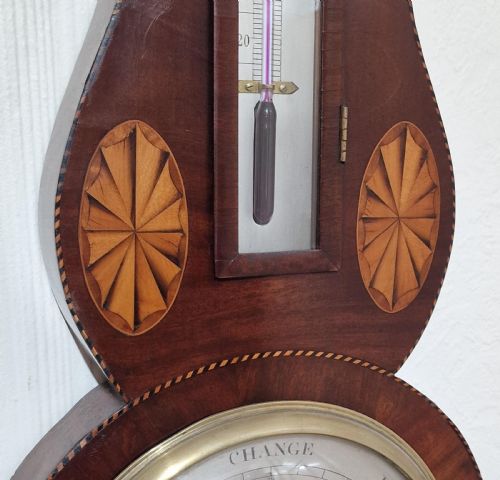LUISETTI OF LONDON EARLY BAROMETER C1785 - ADDITIONAL PHOTO 2