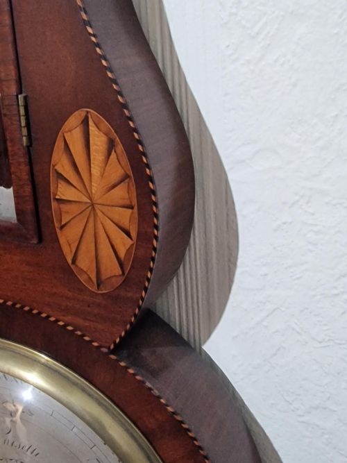 LUISETTI OF LONDON EARLY BAROMETER C1785 - ADDITIONAL PHOTO 3