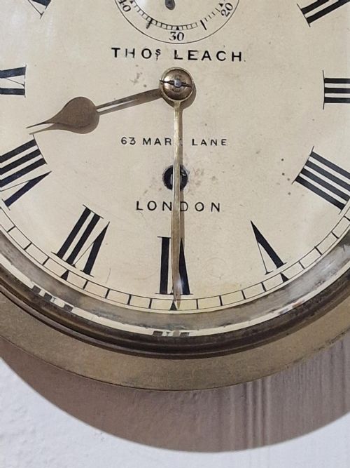 fig 1. Thomas Leach, London Chronometer Fusee Ships Clock