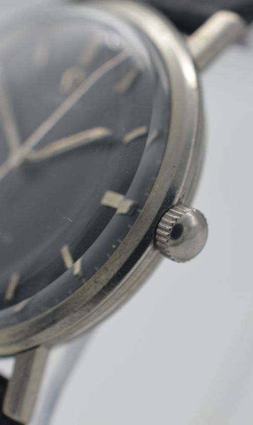 fig 2. 1968 Omega Geneve Blue Dial Wristwatch