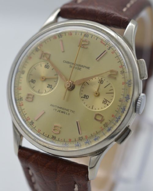 fig 1. 1960s Chronographe Suisse Wristwatch