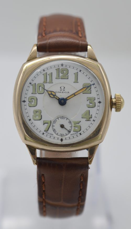 1916 Omega 'Cushion' Cased Wristwatch