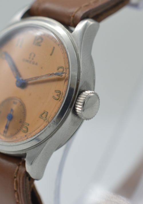 fig 2. 1939 Omega 'Copper' Dial Wristwatch