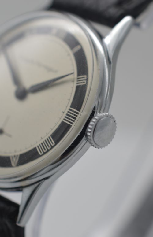 fig 2. 1950s Girard-Perregaux 'Tuxedo' Dial Wristwatch