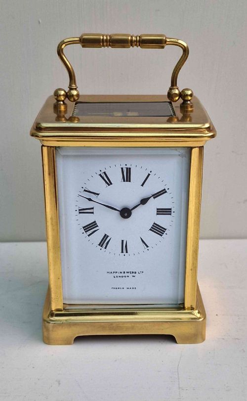 fig 1. An Edwardian Mappin & Webb Carriage Clock