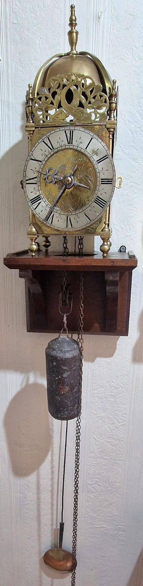 A 17thc Style Lantern Clock Robert Watts, Stamford
