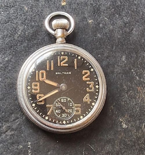 A Ww2 Waltham Pocket Watch
