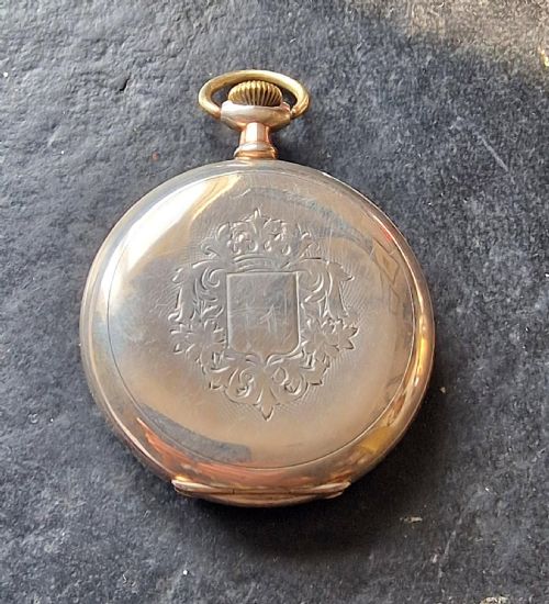 fig 1. A Wunderwerk Silver Pocket Watch
