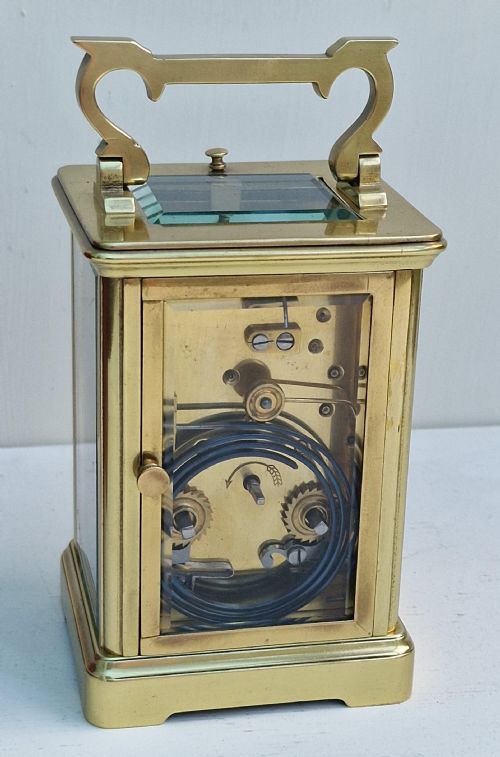 fig 1. A Striking & Repeating Carriage Clock & Box