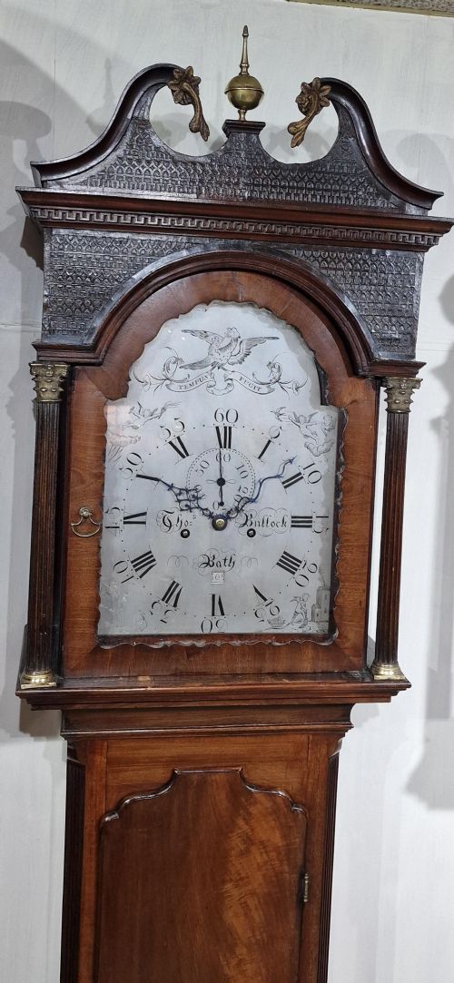 fig 2. Thomas Bullock, Bath Longcase Grandfather Clock