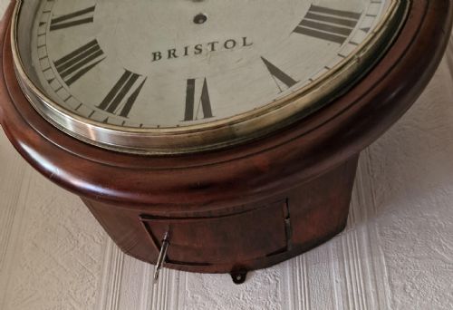 fig 1. J H Allis Bristol Fusee Dial Wall Clock