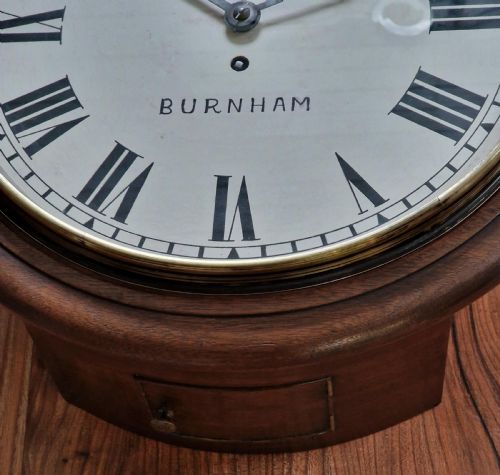 fig 1. A Fusee Dial Wall Clock, R C Broad, Burnham
